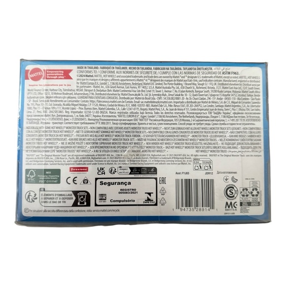 Hot Wheels Oversized Monster‎ Truck West Coast Crusher Metal 2024 Mattel New - Picture 8 of 11